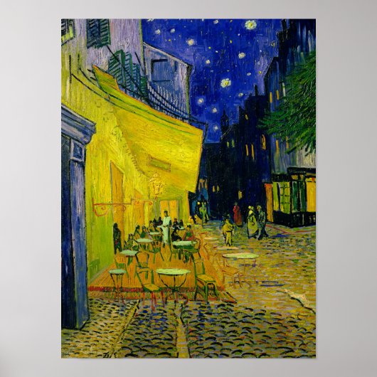 Poster Café Terrasse Arles, Place du Forum, 1888 (Devant)