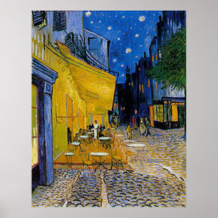 Poster Cafe Terrasse par Vincent van Gogh