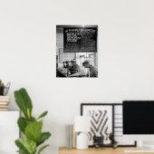 Poster Café Trucker, 1940. Photo vintage (Bureau à domicile)