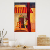 Poster Café turc par August Macke (Cuisine)