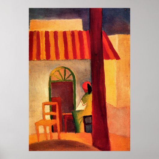 Poster Café turc par August Macke (Devant)