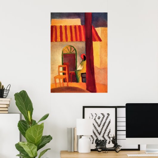 Poster Café turc par August Macke (Bureau à domicile)