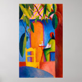 Poster Café Türkisches par August Macke (1914) (Devant)