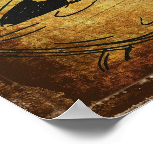 Poster café vintage (Coin)