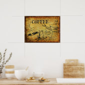 Poster café vintage (Cuisine)