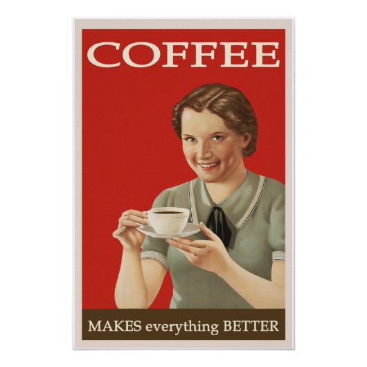 Poster Café Vintage (Devant)