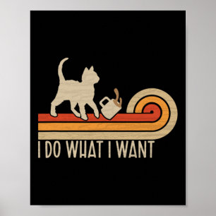 Poster Café vintage à couler à café i faire ce que je veu