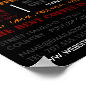 Poster Café vintage, Barista, Café, Café, Café (Coin)