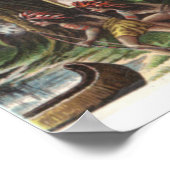 Poster Café vintage "Florida" Arbuckle Bros (Coin)