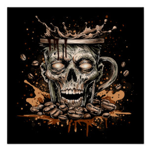Poster Café Zombie