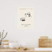 Poster Cafeine Club Funny Kitchen Print (Cuisine)