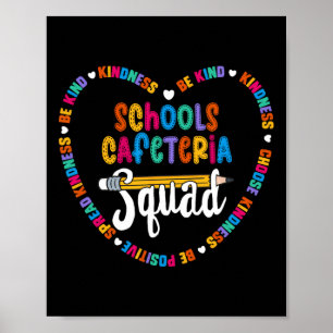 Poster Cafeteria Squad Retour À L'École Joyeux Premier Jo
