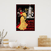 Poster Caffe Espresso Café Vintage Boisson et art (Cuisine)