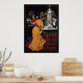 Poster Caffe Espresso ~ Servizio Istantaneo ~ 1900 (Cuisine)