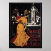 Poster Caffe Espresso ~ Servizio Istantaneo ~ 1900 (Devant)