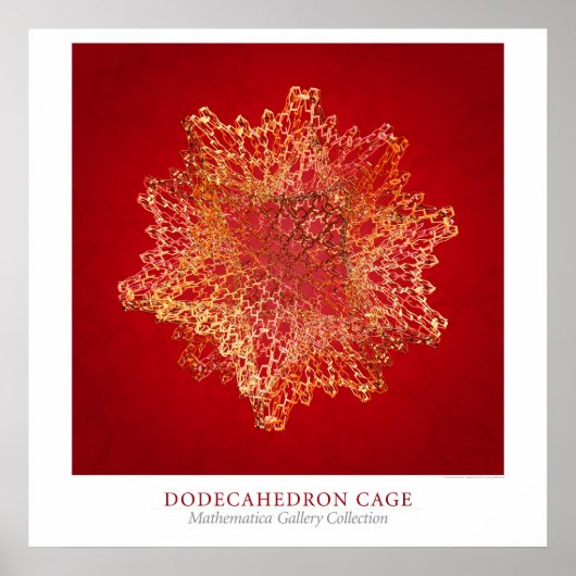 Poster Cage dodécaédrique (Devant)
