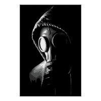 Cagoule mystérieuse à masque à gaz