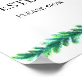 Poster Cahier d'Baby shower de Noël (Coin)