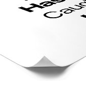 Poster caillé noir Imprimer #1 (Coin)