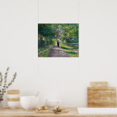 Poster Caillebotte - Allée De La Villa Des Fleurs À ... (Cuisine)