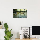 Poster Caillebotte - Bateau Sur L'Yerres (Bureau à domicile)