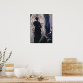 Poster Caillebotte - Femme Intérieure À La Fenêtre (Cuisine)