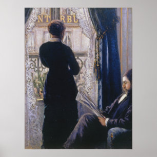 Poster Caillebotte - Femme Intérieure À La Fenêtre