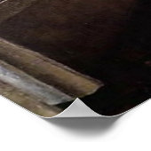 Poster Caillebotte - Jeune homme à sa fenêtre (Coin)