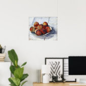 Poster Caillebotte - L'assiette de pêches (Bureau à domicile)