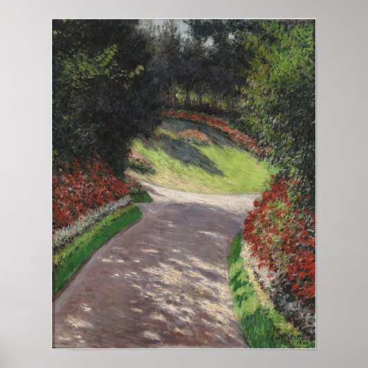 Poster Caillebotte - Le Chemin Dans Le Jardin (Devant)