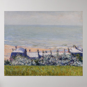 Poster Caillebotte - Les toits de l'Hôtel Des Roches N...