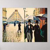 Poster Caillebotte - Paris aux pluies (Devant)