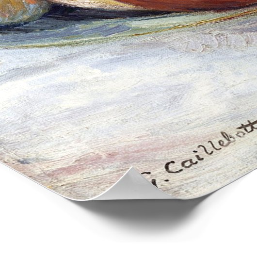 Poster Caillebotte - Plaque de pêche (Coin)