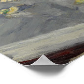 Poster Caillebotte - Roses Jaunes Dans Un Vase 1882 (Coin)