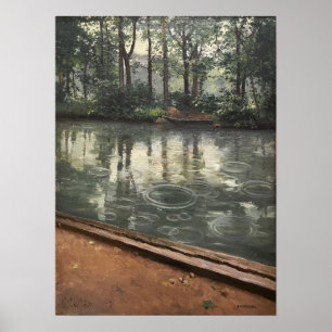 Poster Caillebotte - Yerres Pluie