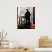 Poster Caillebotte - Young Man at his Window (Cuisine)