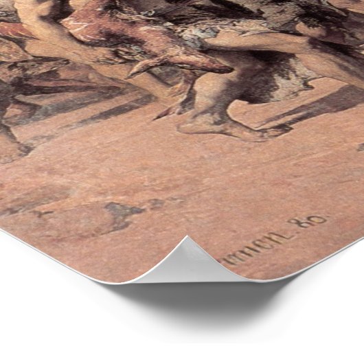 Poster Caïn volant devant la malédiction de l'Eternel (Coin)