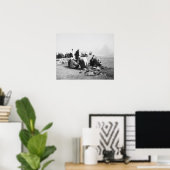 Poster Caire Égypte, Camel Jockeys Giza Pyramides (NR) 2 (Bureau à domicile)