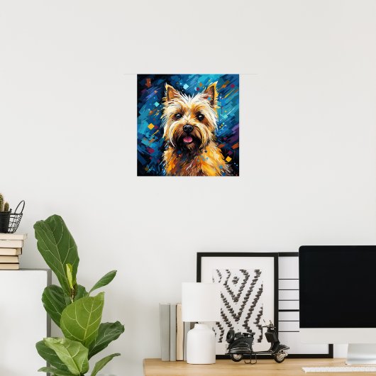 Poster Cairn Terrier (Bureau à domicile)