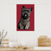 Poster Cairn Terrier (Cuisine)