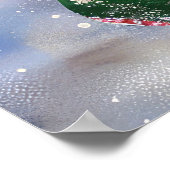 Poster Cairn Terrier Chien équitation Moto Noël (Coin)