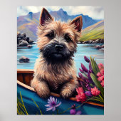Poster Cairn Terrier sur une pagaie : Une aventure Pittor (Devant)