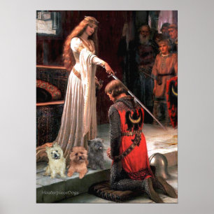 Poster Cairn Terriers (Trois) - L'Accolade