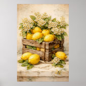 Poster Caisse de citrons vintage (Devant)
