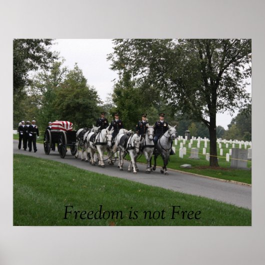 Poster caisson à cheval Arlington Cemetery (Devant)