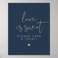 CAITLIN Elegant Marine Gold Love is Sweet Favor Si