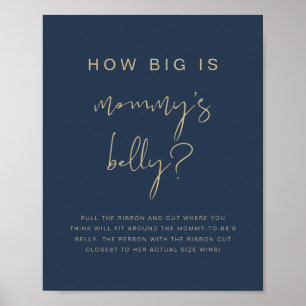 Poster CAITLIN Navy Blue Quelle est la taille de son vent