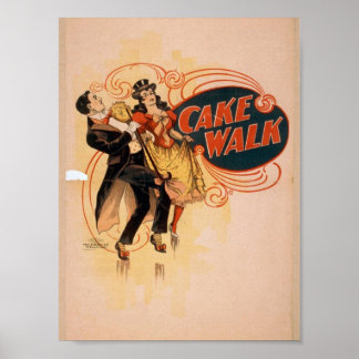 Poster Cake Walk Retro Theatre