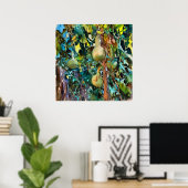 Poster Calabash Arbre Gourdes En Automne Art Acrylique (Bureau à domicile)