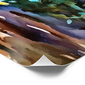 Poster Calabash Arbre Gourdes En Automne Art Acrylique (Coin)